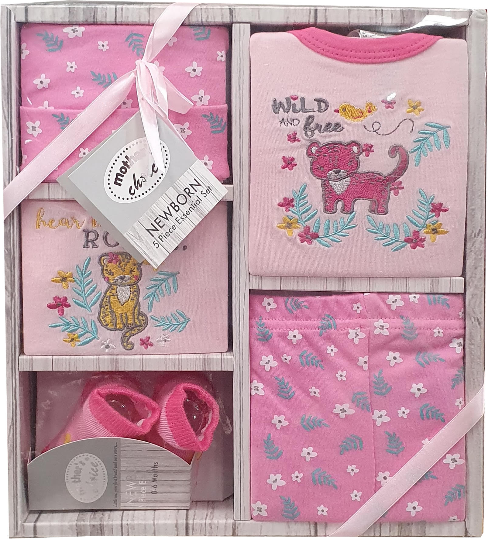 Mother’s Choice 5-Piece Essential Newborn Girl Gift Set (0-6 Months) - Image 2
